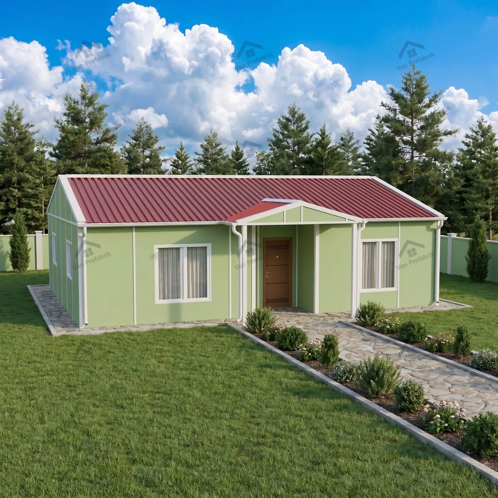 82 m² Tek Katlı Prefabrik